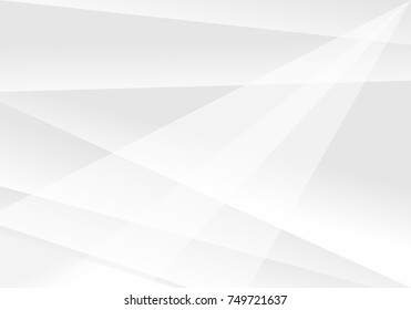 Abstract White and gray color technology modern futuristic background, vector illustration