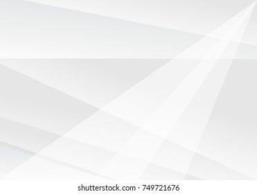 Abstract White and gray color technology modern futuristic background, vector illustration