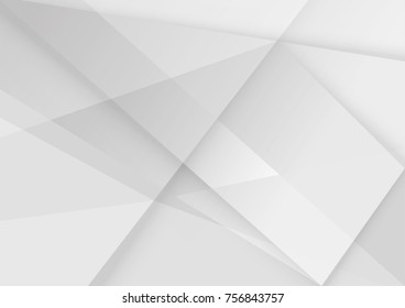 Abstract white and gray color technology modern background design vector Illustration