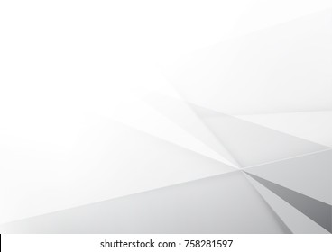 Abstract white and gray color technology modern background design vector Illustration