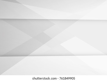 Abstract white and gray color technology modern background design vector Illustration