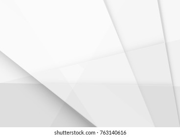 Abstract white and gray color technology modern background design vector Illustration