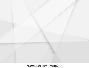 Abstract white and gray color technology modern background design vector Illustration
