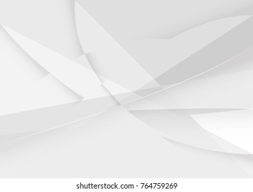 Abstract white and gray color technology modern background design vector Illustration