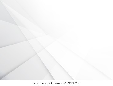 Abstract white and gray color technology modern background design vector Illustration