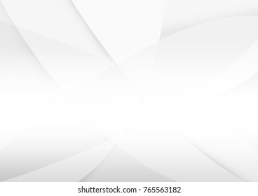 Abstract white and gray color technology modern background design vector Illustration