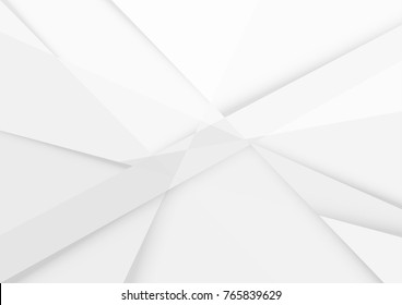 Abstract white and gray color technology modern background design vector Illustration