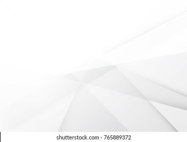 Abstract white and gray color technology modern background design vector Illustration