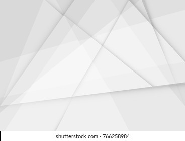 Abstract white and gray color technology modern background design vector Illustration