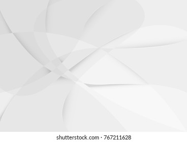 Abstract white and gray color technology modern background design vector Illustration