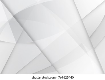Abstract white and gray color technology modern background design vector Illustration