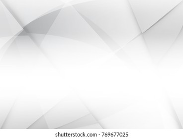 Abstract white and gray color technology modern background design vector Illustration