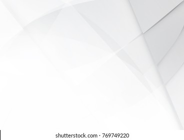 Abstract white and gray color technology modern background design vector Illustration