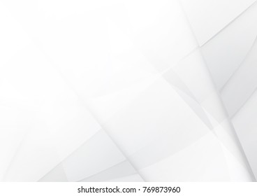 Abstract white and gray color technology modern background design vector Illustration