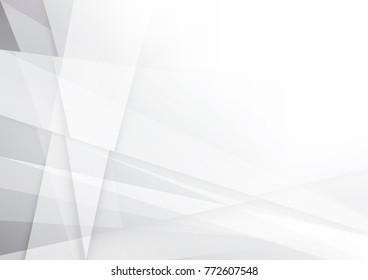 Abstract white and gray color technology modern background design vector Illustration