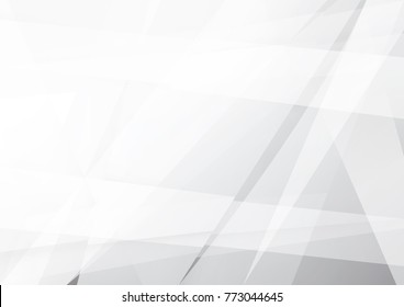 Abstract white and gray color technology modern background design vector Illustration