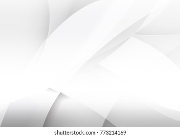 Abstract white and gray color technology modern background design vector Illustration