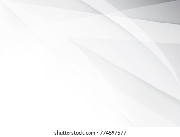 Abstract white and gray color technology modern background design vector Illustration