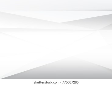 Abstract White and gray color technology modern background design vector Illustration