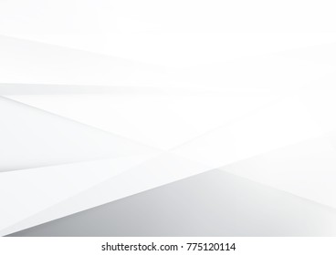 Abstract White and gray color technology modern background design vector Illustration