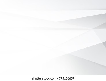 Abstract White and gray color technology modern background design vector Illustration