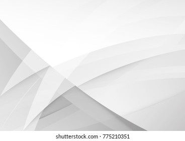 Abstract White and gray color technology modern background design vector Illustration
