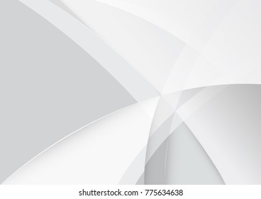 Abstract white and gray color technology modern background design vector Illustration