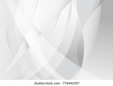 Abstract white and gray color technology modern background design vector Illustration