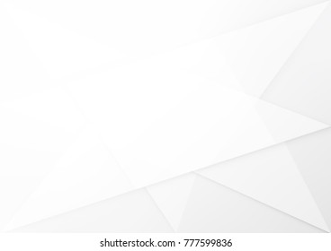 Abstract white and gray color technology modern background design vector Illustration