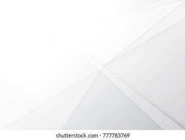 Abstract white and gray color technology modern background design vector Illustration