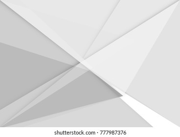 Abstract white and gray color technology modern background design vector Illustration