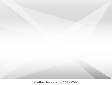 Abstract white and gray color technology modern background design vector Illustration