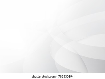 Abstract white and gray color technology modern background design vector Illustration