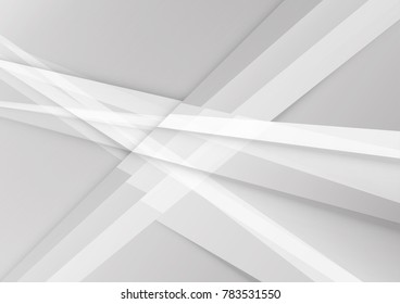 Abstract white and gray color technology modern background design vector Illustration