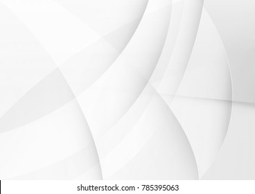 Abstract white and gray color technology modern background design vector Illustration