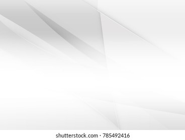 Abstract white and gray color technology modern background design vector Illustration