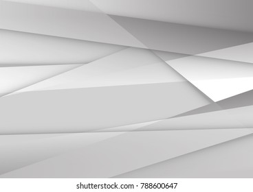 Abstract white and gray color technology modern background design vector Illustration