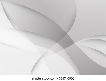 Abstract white and gray color technology modern background design vector Illustration