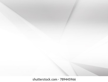 Abstract white and gray color technology modern background design vector Illustration