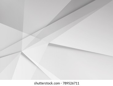 Abstract white and gray color technology modern background design vector Illustration