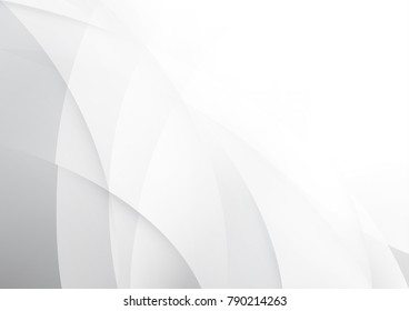 Abstract white and gray color technology modern background design vector Illustration