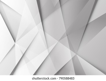 Abstract white and gray color technology modern background design vector Illustration