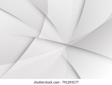 Abstract white and gray color technology modern background design vector Illustration