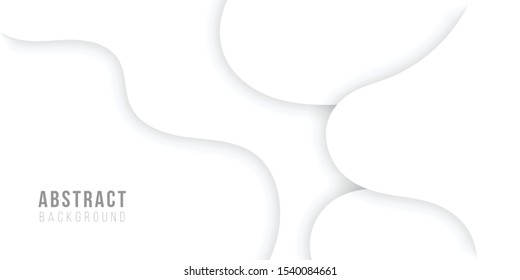 Abstract white and gray curve background