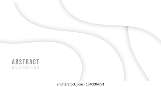 Abstract white and gray curve background