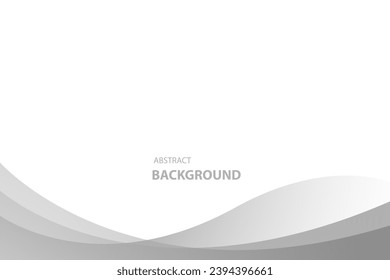 Resumen de fondo de curva blanca y gris. patrón blanco de textura. ilustración vectorial