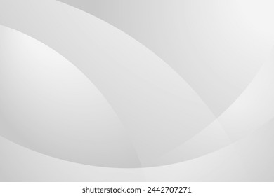 Abstract white and gray curve background. texture white pattern. vector illustration