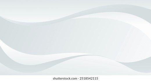 Abstractas fondo de curva blanco y gris, Fondo de pantalla moderno blanco con Formas onduladas. Conveniente para el Diseño web, las páginas, las Plantillas, los Anuncios, y otros