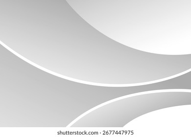 Fondo blanco y gris Abstractas de la curva. patrón blanco de la textura. Ilustración vectorial