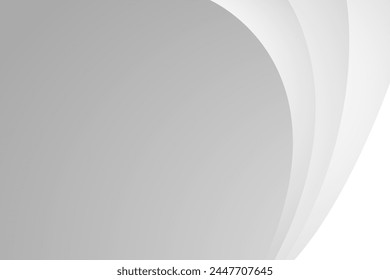Abstractas blanco y gris curva de fondo moderno. textura patrón blanco. Ilustración vectorial	